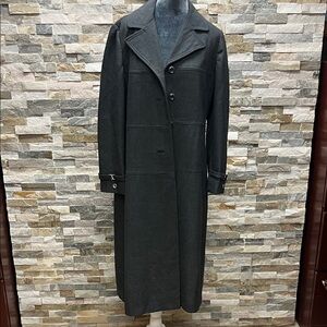 Belson unisex Classic Black Overcoat